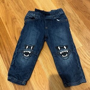 GAP Kids Dark Blue Jeans with Monster Patches